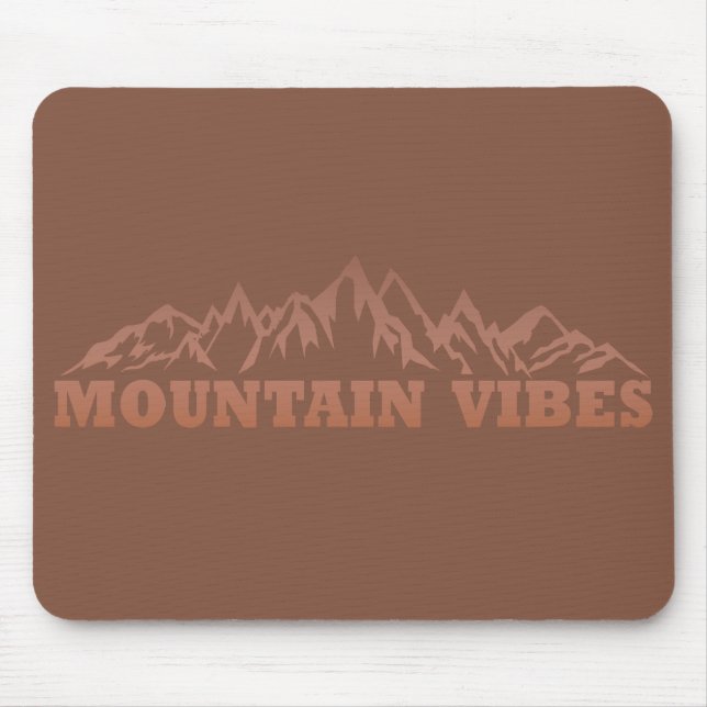 Outdoor mountain vibes adventure mouse pad (Front)