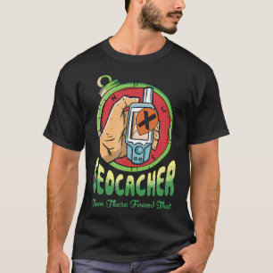 Outdoor Nature Camping People Hiker Geocacher Gps T-Shirt