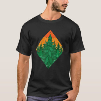 Outdoor Nature Camping People Hiker Hiking Tree Le T-Shirt