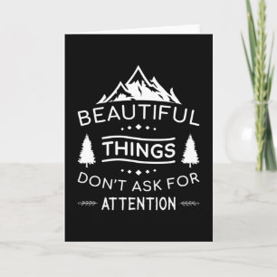 Outdoor Nature Hiking Camping Mountains Funny Gift Card