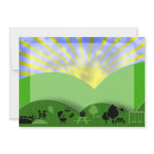 Outdoor Picnic Invitation Background