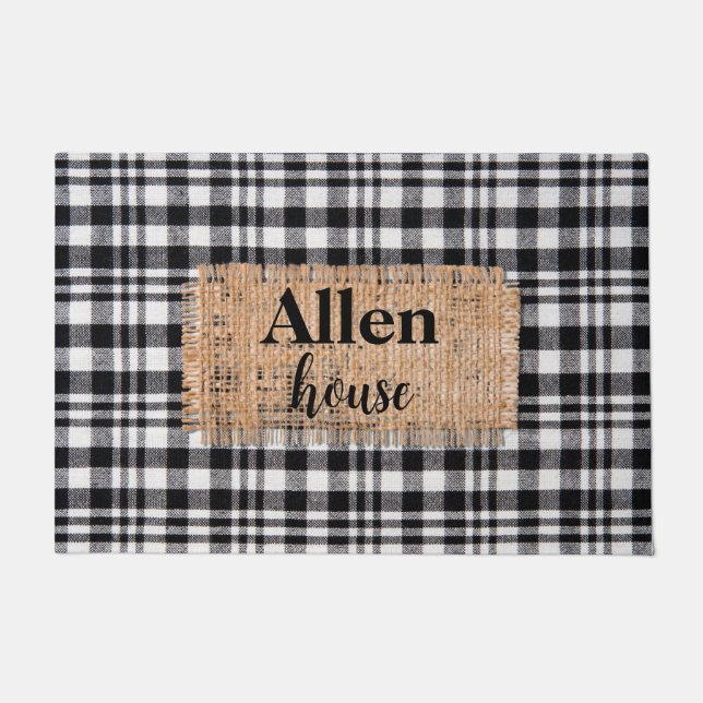 Outdoor rug for front door, welcome mat for porch (Front)