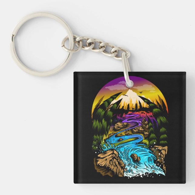 Outdoor Scene Keychain (Front)