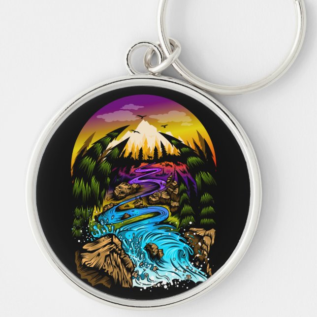 Outdoor Scene Keychain (Front)
