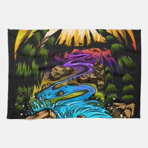 Outdoor Scene Kitchen Towel