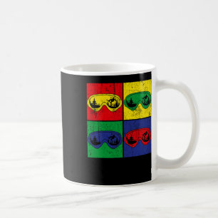 Outdoor Snowboarding Pop Art Sport Snowboarder Sno Coffee Mug