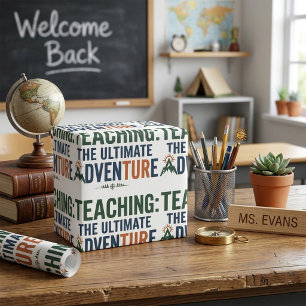 Outdoor Teacher Ultimate Adventure Wrapping Paper