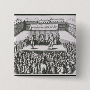 Outdoor Theatrical Performance with Antoine 2 Inch Square Button