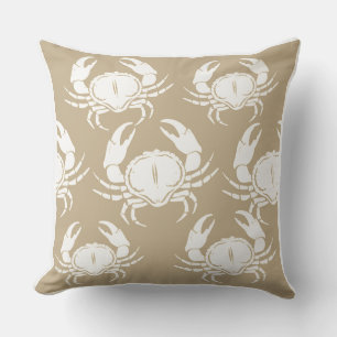 Outdoor Throw Pillow-Crabs Throw Pillow