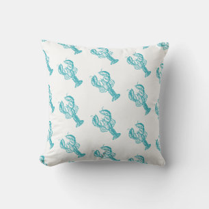 Outdoor Throw Pillow-Lobster Pillow