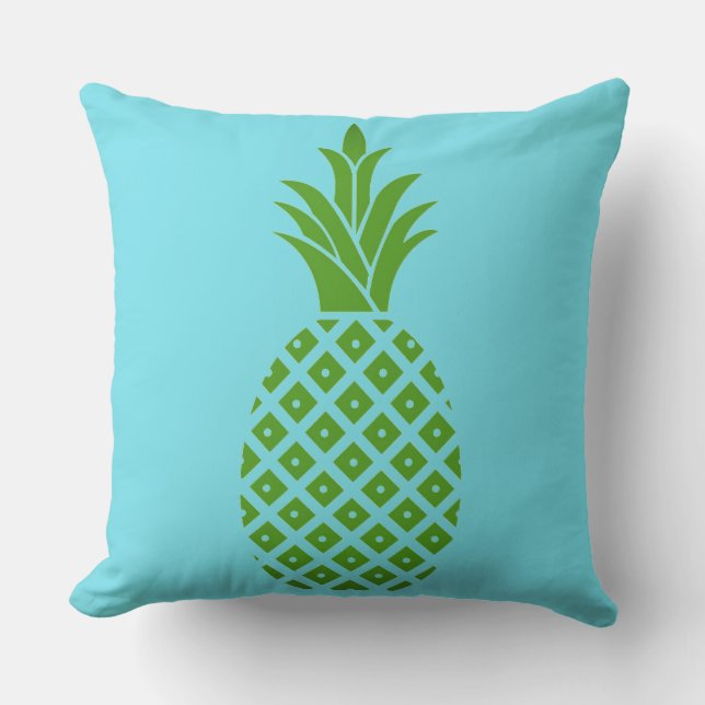 Outdoor Throw Pillow-Pineapple Pillow (Front)