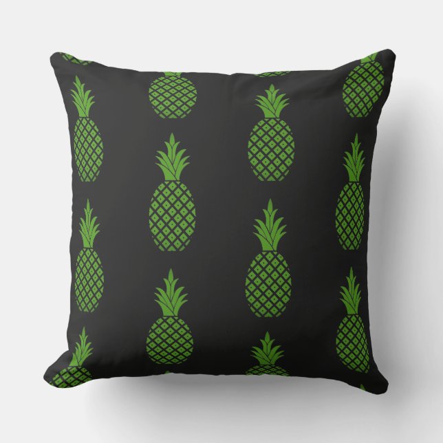 Outdoor Throw Pillow-Pineapples Pillow (Front)