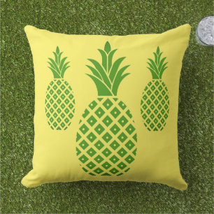 Outdoor Throw Pillow-Pineapples Pillow