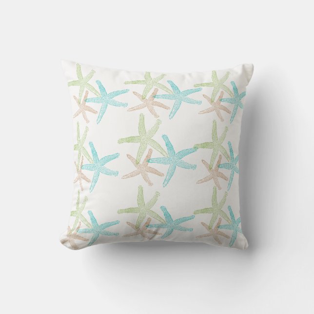 Outdoor Throw Pillow-Starfish Outdoor Pillow (Front)