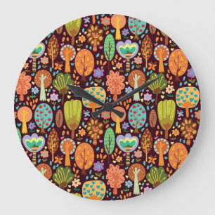 Outdoor Wallpaper Seamless Texture Large Clock