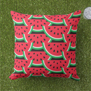 Outdoor Watermelon Throw Pillow
