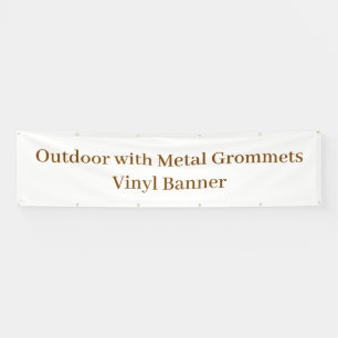 Outdoor with Metal Grommets 2.5' x 10 Vinyl Banner