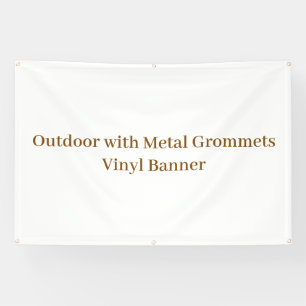 Outdoor with Metal Grommets 4' x 6' Vinyl Banner