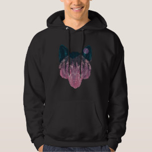Outdoor Wolf Forest Hunting Camping Hiking Nature Hoodie