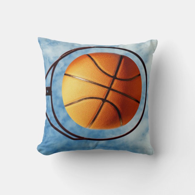 Outdoors Basketball Hottest Shot, Throw Pillow (Front)