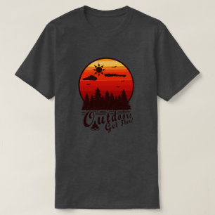 Outdoors Get There! Red Sunset T-Shirt