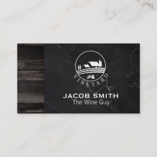 Outdoors   Wine   Wood Trim   Vineyard Business Card