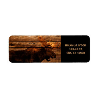 outdoorsman distressed wood wildlife bull moose