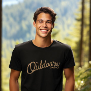 Outdoorsy Outdoors Hiking Camping Adventure Lover T-Shirt