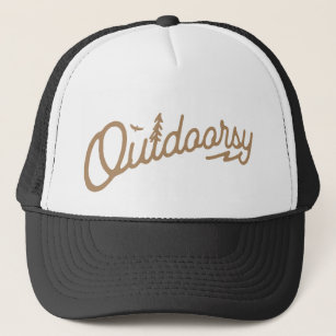 Outdoorsy Outdoors Hiking Camping Adventure Lover Trucker Hat