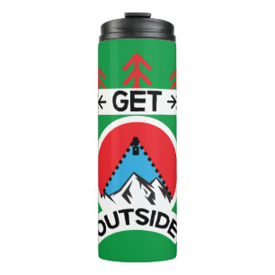 Outdoorsy Outdoorsmen Nature Lovers Art Trav Thermal Tumbler
