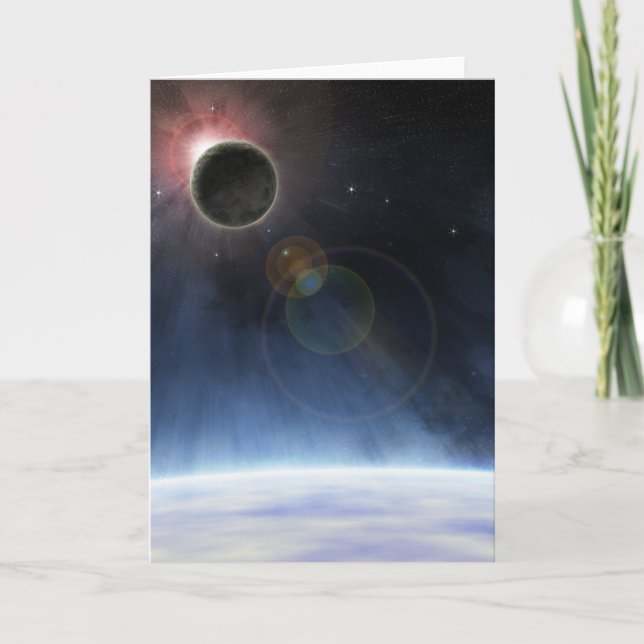 Outer Atmosphere of The Planet Earth Card (Front)