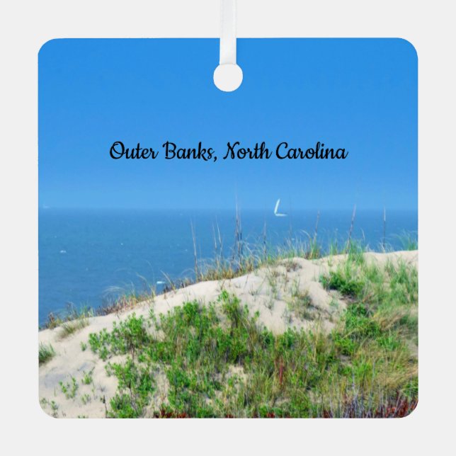 Outer Banks Aluminum Ornament (Front)