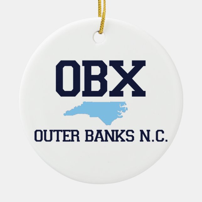 Outer Banks. Ceramic Ornament (Front)