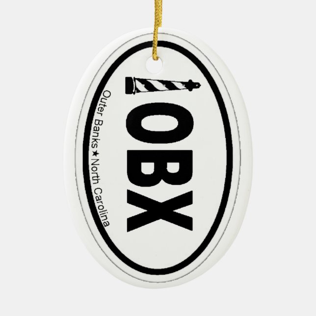Outer Banks. Ceramic Ornament (Front)