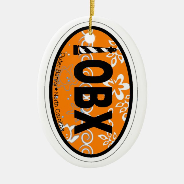 Outer Banks. Ceramic Ornament (Front)