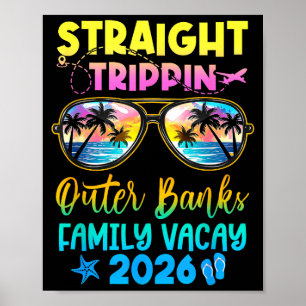 Outer Banks Family Vacay Vacation 2026 Straight Tr Poster
