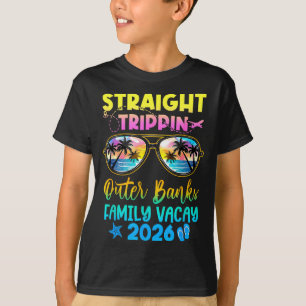 Outer Banks Family Vacay Vacation 2026 Straight Tr T-Shirt