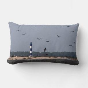 Outer Banks Lighthouse Lumbar Pillow