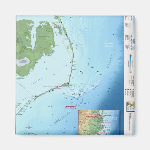 Outer Banks Map Magnet