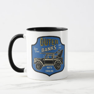 Outer Banks NC Badge Mug