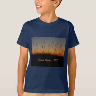 Outer Banks NC Sea Oats and Dunes at Sunset T-Shirt