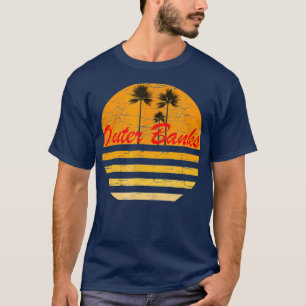 Outer Banks NC Vintage Retro  70s Throwback Surf T-Shirt
