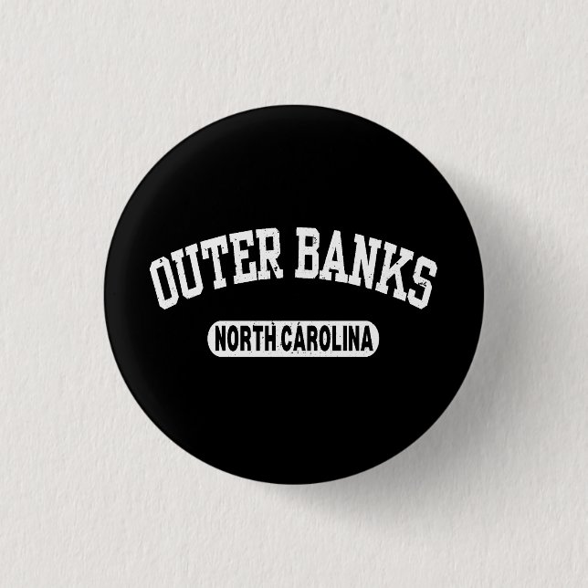 Outer Banks North Carolina 1 Inch Round Button (Front)