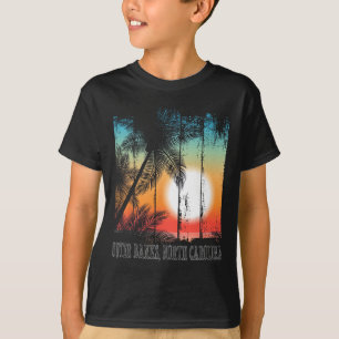 Outer Banks North Carolina Beach Palms Vacation Su T-Shirt