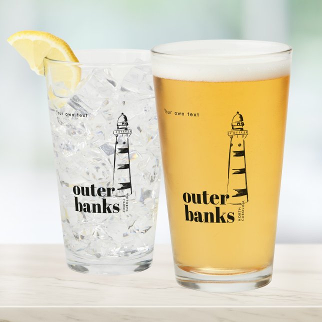 Outer Banks North Carolina lighthouse beer Glass (Creator Uploaded)