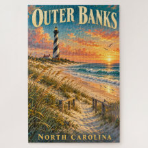Outer Banks North Carolina Lighthouse Sunset 