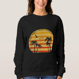 Outer Banks North Carolina Palms Vacation Trip Sur Sweatshirt