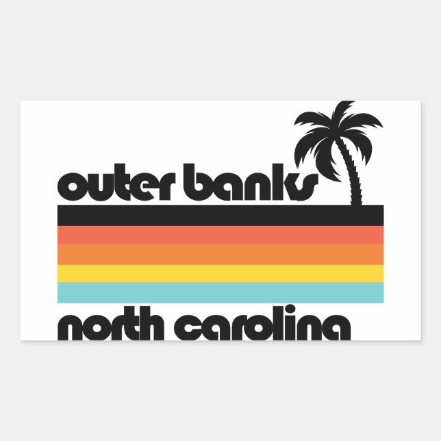  Outer Banks North Carolina Sticker (Front)
