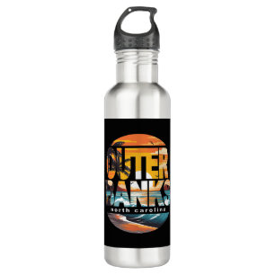 Outer Banks North Carolina Surfing  710 Ml Water Bottle