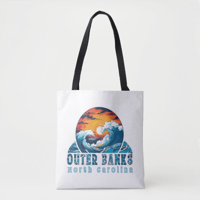 Outer Banks North Carolina Surfing  Tote Bag (Front)